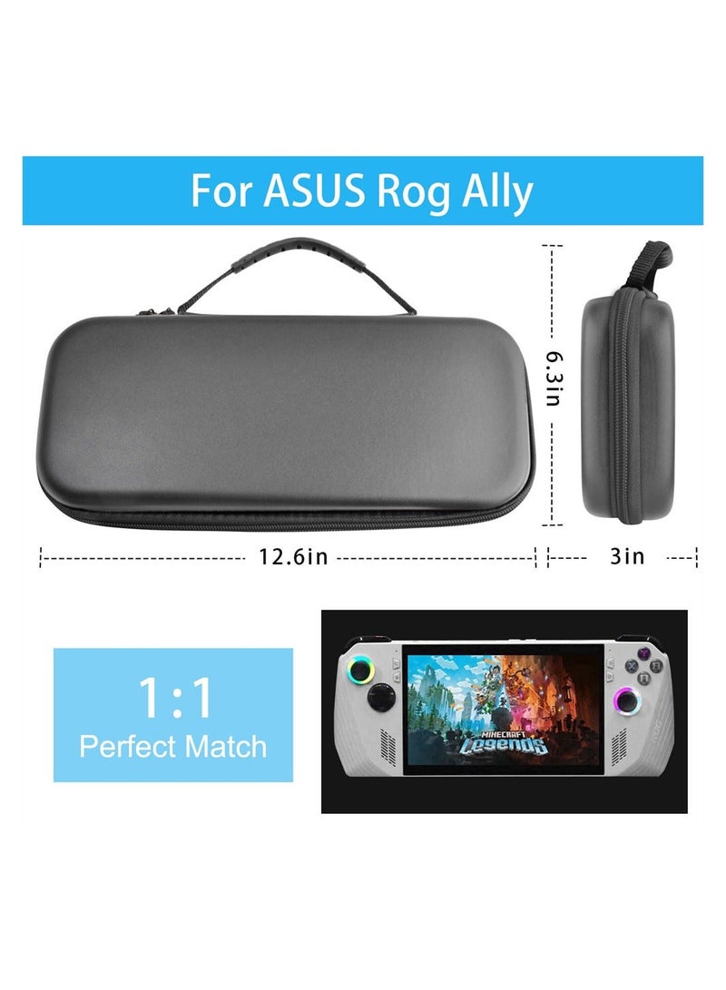 Carrying Case for ASUS Rog Ally 2023 Release, Hard EVA Shell Travel Daily Handheld Game Console Protective Storage Bag, Shockproof Daily Carrying Bag for Rog Ally, Waterproof, Anti-Acratch