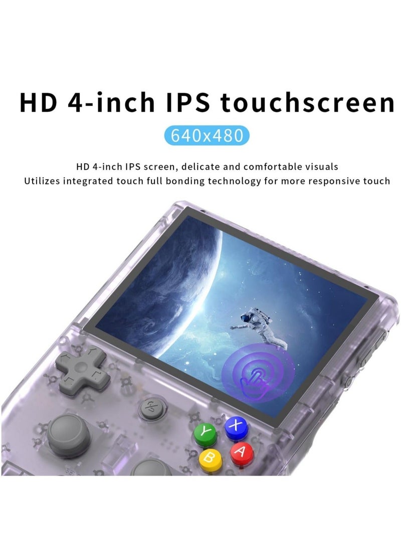 RG405V Retro Handheld Game Console, Unisoc Tiger T618 Android 12 System 4.0 Inch IPS Touch Screen Support 5G WiFi Bluetooth 5.0 with 128G TF Card 3172 Games 5500mAh Battery