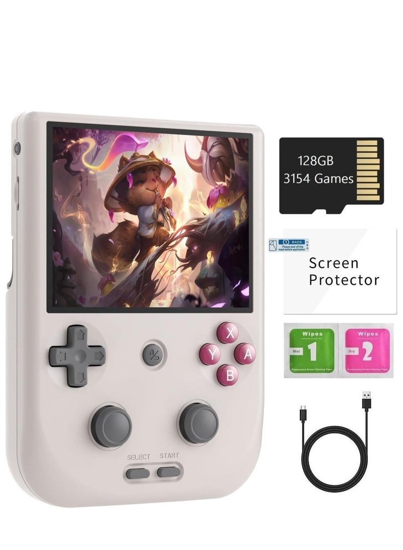 RG405V Retro Handheld Game Console, Unisoc Tiger T618 Android 12 System 4.0 Inch IPS Touch Screen Support 5G WiFi Bluetooth 5.0 with 128G TF Card 3172 Games 5500mAh Battery