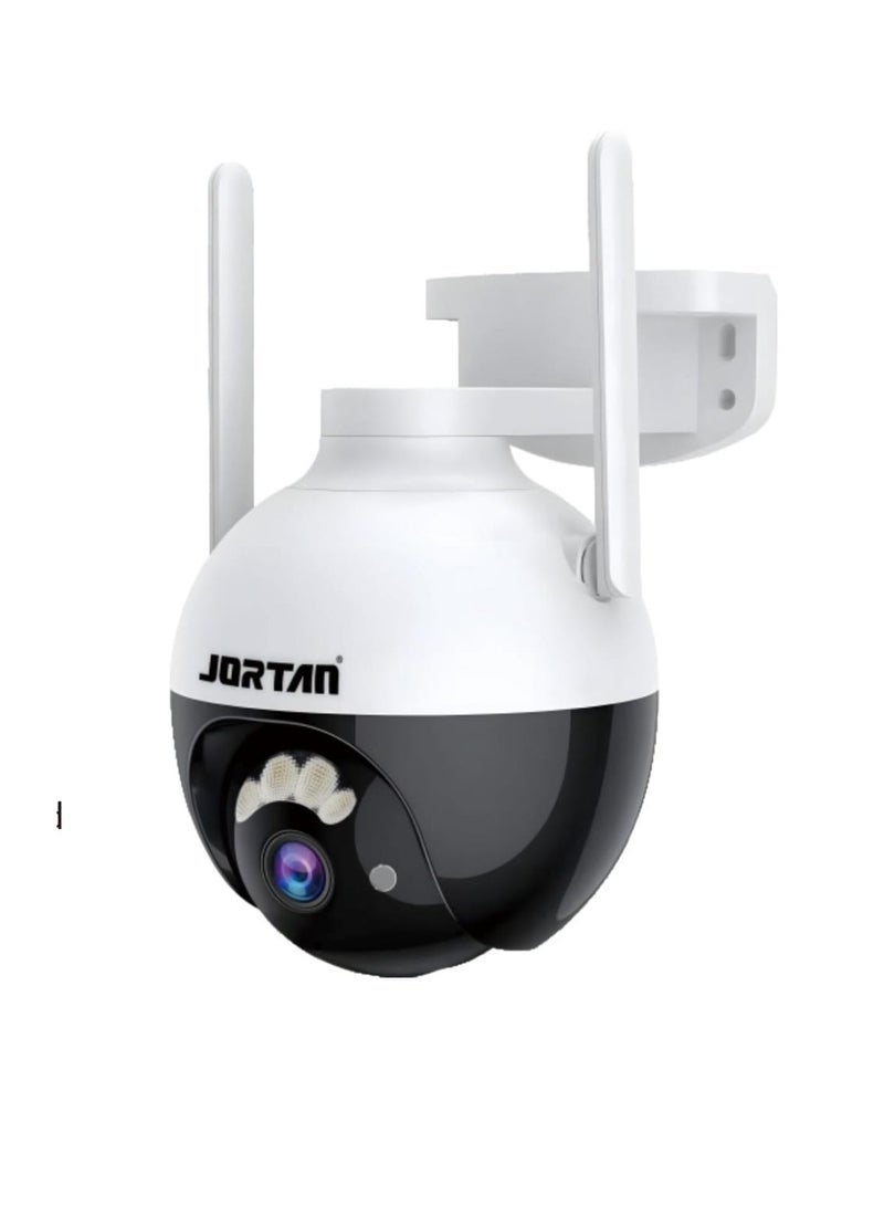 Jortan 5MP Indoor Outdoor Wi-Fi Security Camera, Full Color IR Night Vision, 2 way Talking, Motion Detection, IP66 Water and Dustproof, PTZ Control