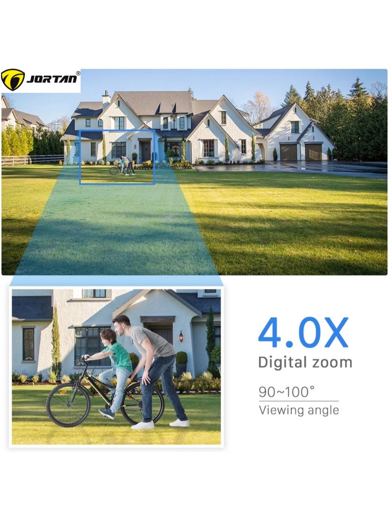 Joran 8 MP Wireless Solar Outdoor Wi-Fi PTZ Camera, Full Color Night Vision, IP66 Weatherproof, Mobile Alarm, Motion Detection, Two Way Audio, High Capacity Lithium Battery, 24/7 Recording