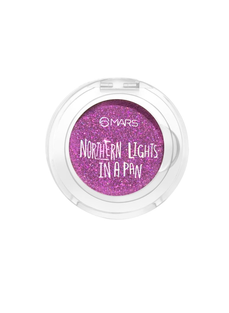 MARS Northern Lights In A Pan Shimmery Eyeshadow Powder With Dual Tone Shimmer Shades  Single Swipe Pigtation   Easy To Blend   0.5Gm   04 Canadian Gleam  Pink Multicolor