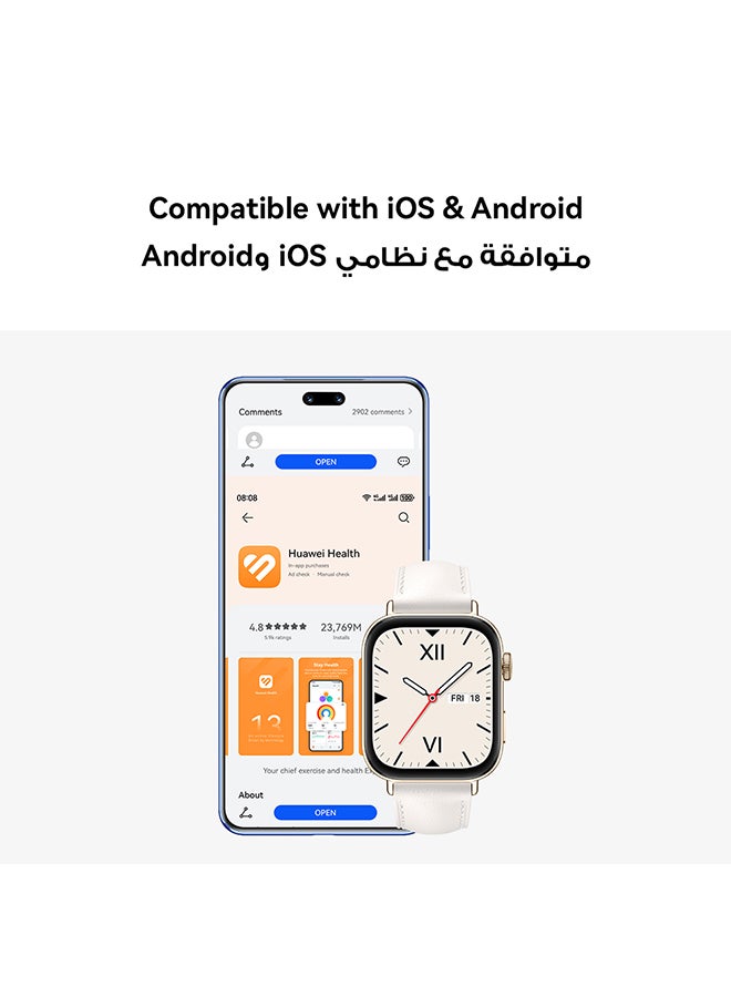 Watch Fit 3 Smartwatch, 1.82 Inch AMOLED Display, Ultra Slim Design, Scientific Workout Coach, Upgraded Health Management, Compatible With iOS And Android+ HUAWEI FreeBuds SE 2 Pink