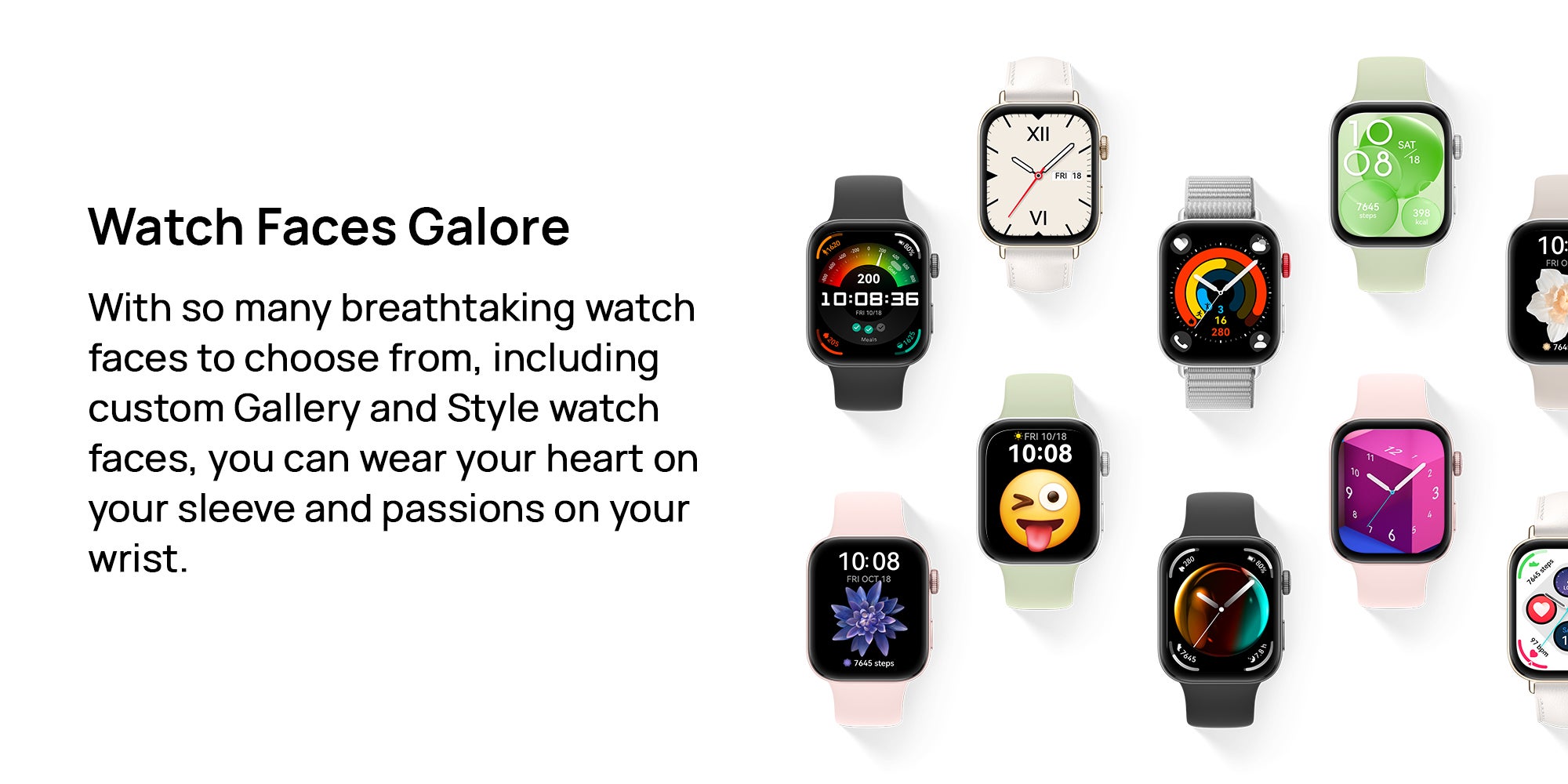 Watch Fit 3 Smartwatch, 1.82 Inch AMOLED Display, Ultra Slim Design, Scientific Workout Coach, Upgraded Health Management, Compatible With iOS And Android + FreeBuds SE 2 Moon White