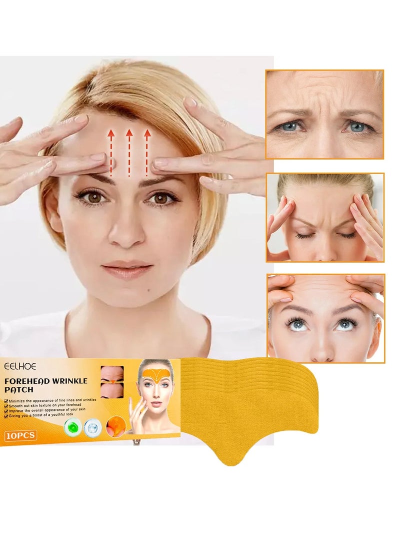 Forehead Wrinkle Patch, Smooth Face Mask With Hydrolysed Collagen, Multipurpose Lightweight Effective Anti Aging Forehead Mask, Skin Friendly Forehead Pad For Lifting And Tightening Facial Skin