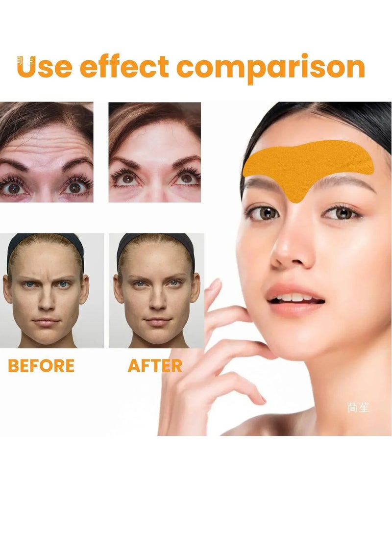 Forehead Wrinkle Patch, Smooth Face Mask With Hydrolysed Collagen, Multipurpose Lightweight Effective Anti Aging Forehead Mask, Skin Friendly Forehead Pad For Lifting And Tightening Facial Skin