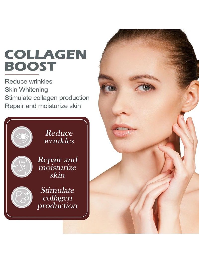 Collagen Boost Face Serum Anti-wrinkle And Anti-ageing Serum, Wrinkle Removal Anti Aging Fine Lines Moisturizer Dark Spot Corrector Essence, Fast Absorbing Gentle Facial Serum For Women