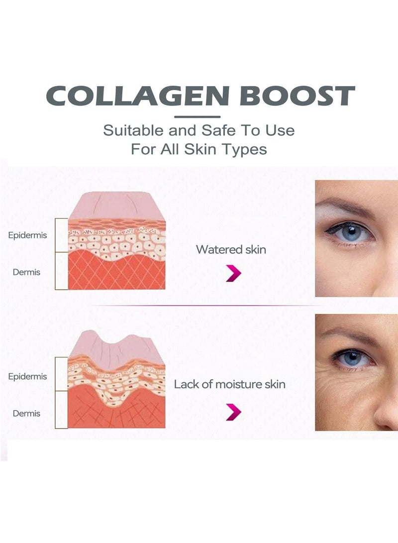 Collagen Boost Face Serum Anti-wrinkle And Anti-ageing Serum, Wrinkle Removal Anti Aging Fine Lines Moisturizer Dark Spot Corrector Essence, Fast Absorbing Gentle Facial Serum For Women