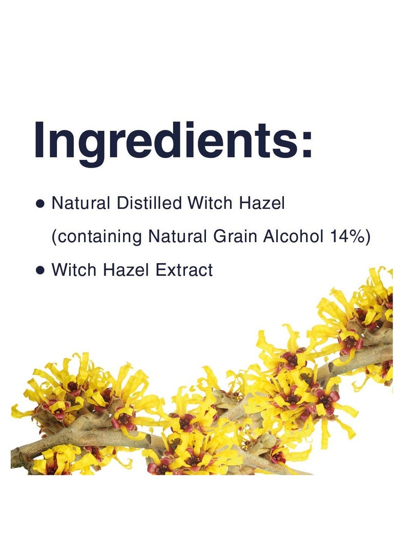 Original Witch Hazel Pore Perfecting Toner, 100% Natural, 16 ounce Fragrance free