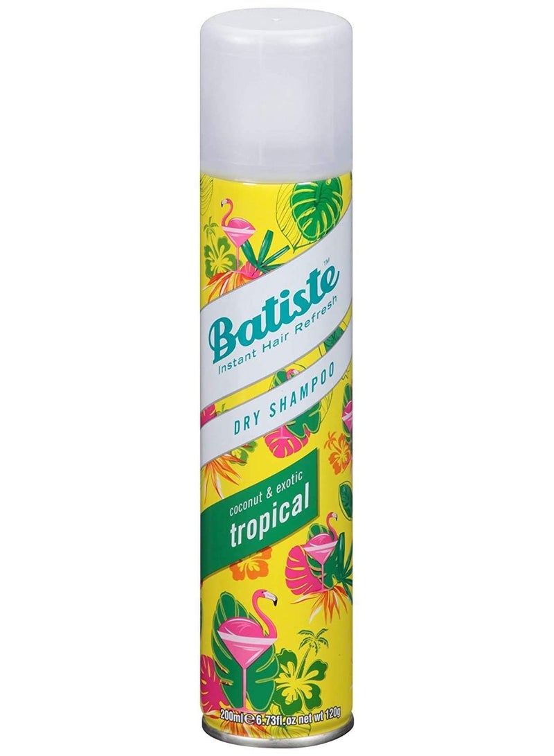 Batiste Dry Shampoo Spray 4 Pack Variety Mix, Original Clean And Classic, and Tropical Fragrance, 2 Each 6.73 oz.