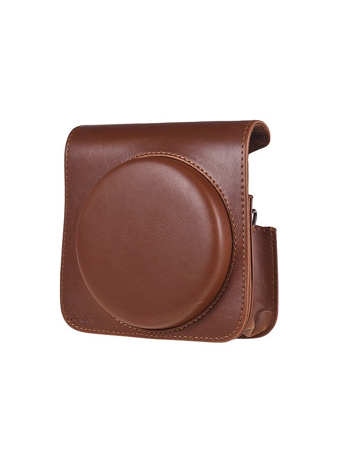 Protective Case PU Leather Bag with Adjustable Strap for Fujifilm Instax Square SQ6 Instant Film Camera Brown