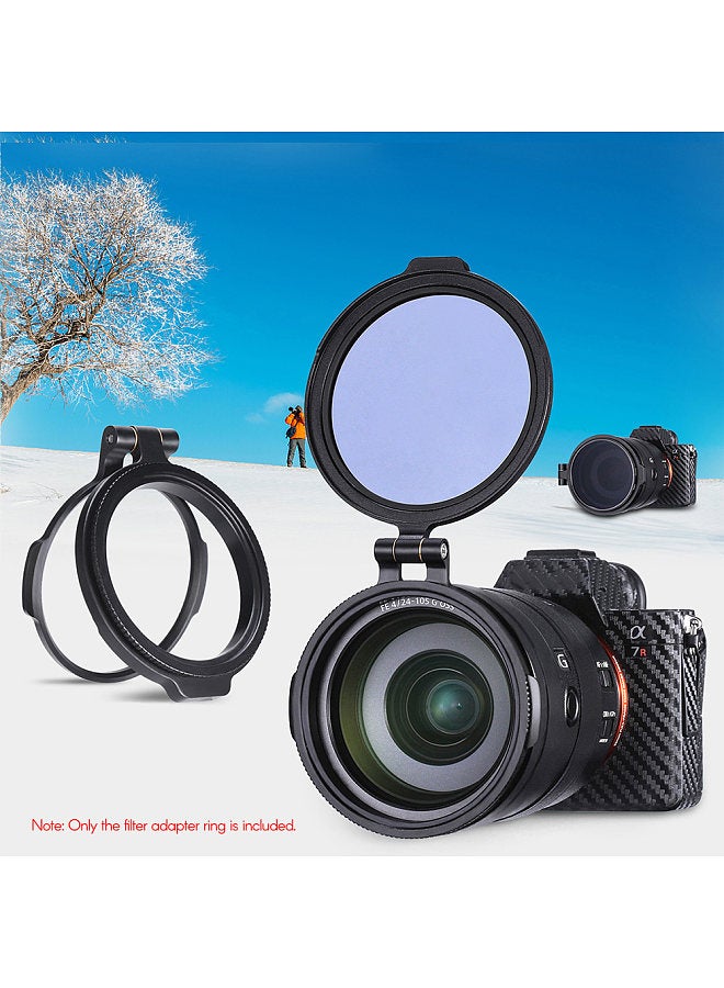 R-72 72mm Rapid Filter System Camera Lens ND Filter Metal Adapter Ring Compatible with Canon Nikon Sony Olympus DSLR Cameras