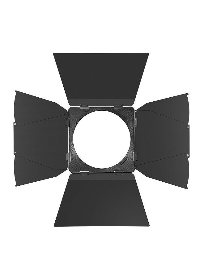 LB-01 8 Inch LED Video Light Modifier Barn Door with Bowens Mount for Video Photography Portrait