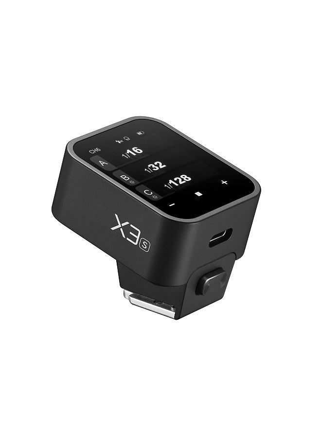 X3S 2.4G Wireless Flash Trigger Transmitter TTL Autoflash with Large OLED Touchscreen Multiple Flash Modes with USB Port 32 Channels 16 Groups Compatible with Sony Cameras