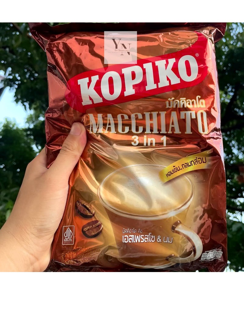 KOPIKO Macchiato 3-In-1 Instant Coffee Coffee Halal Certified 10/20sachets per pack From Thailand