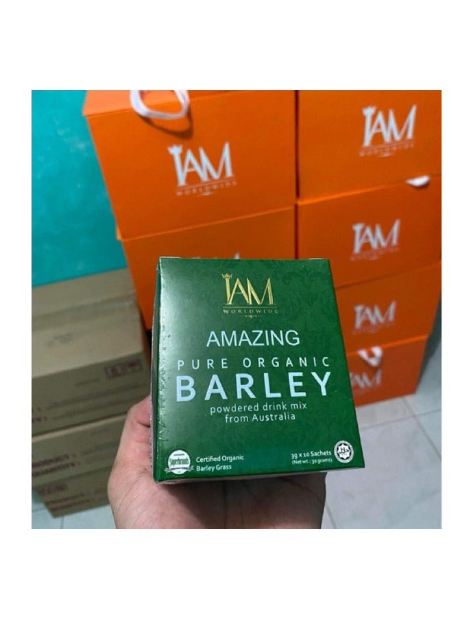 IAM Amazing Barley Pure Organic Barley Powder Drinks Original 10sachets