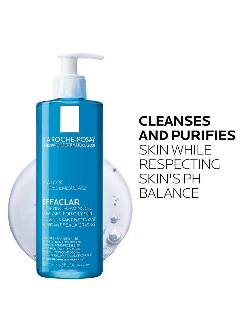 LA ROCHE-POSAY Effaclar Foaming Cleansing Gel For Oily And Acne Prone Skin 400ml