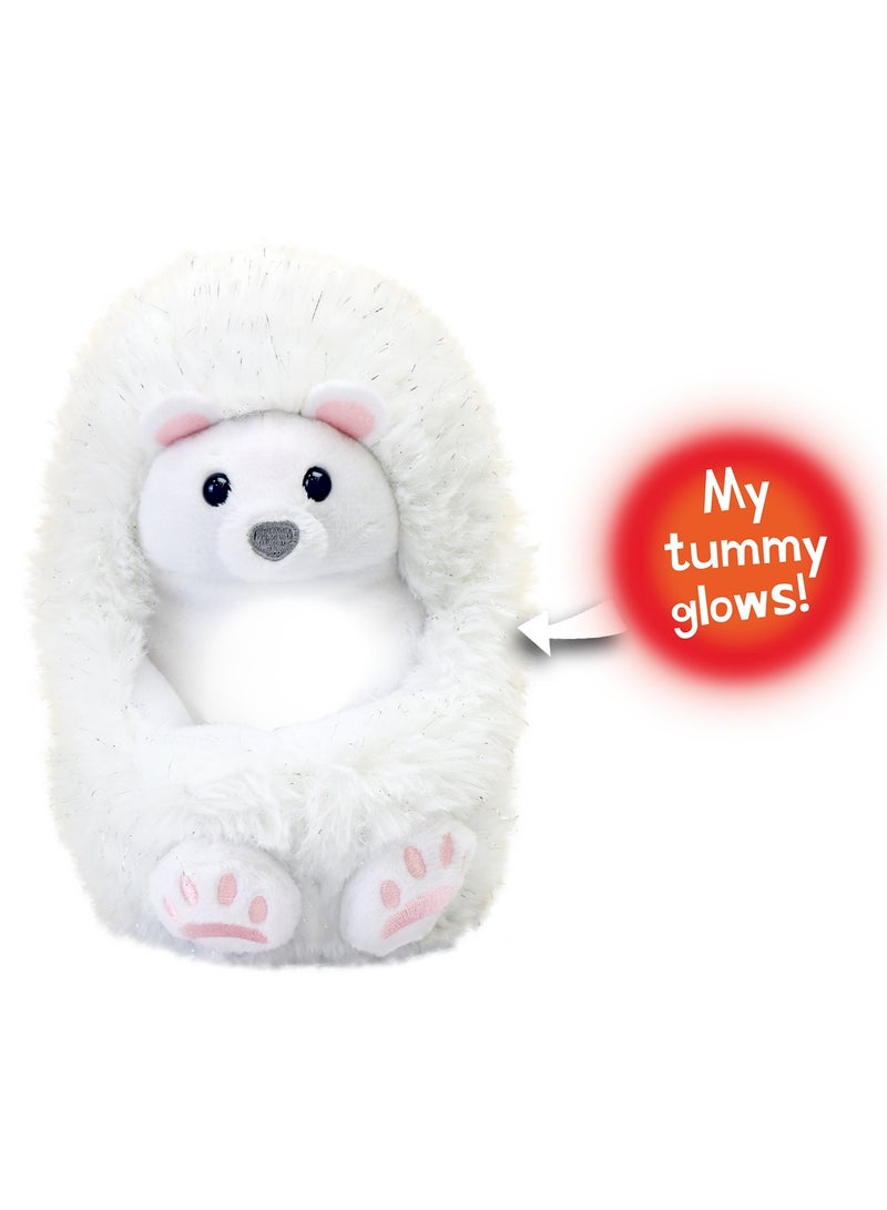 Curlimals Arctic Glow Perry Polar Bear Interactive Soft Toy With Over 75 Sounds and Reactions Responds to Touch with Lights Cuddly Fun Arctic Animal Gift For Girls and Boys Age 3+, White