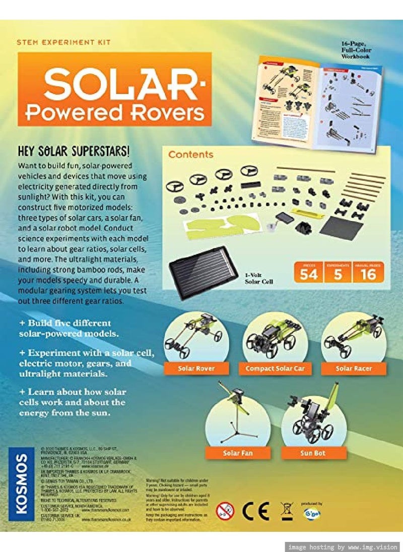 Thames & Kosmos Solar Powered Rovers STEM Experiment Kit