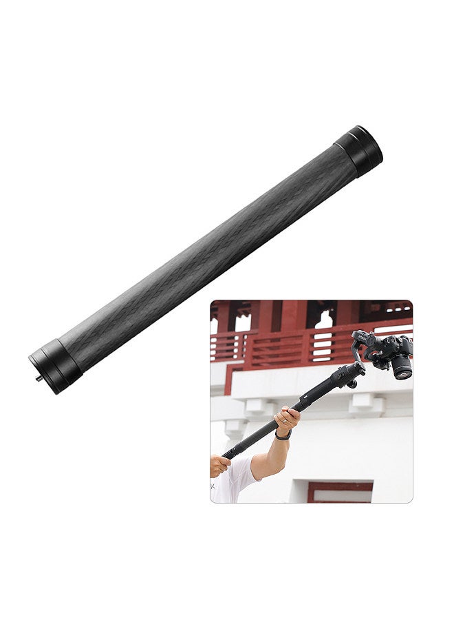 Professional Stabilizer Extension Pole Stick Rod Monopod Carbon Fiber with 1/4 Inch Screw 35cm Long for DJI Ronin-S Zhiyun Crane 2/3 Feiyu AK4000/ AK2000 Moza Air 2