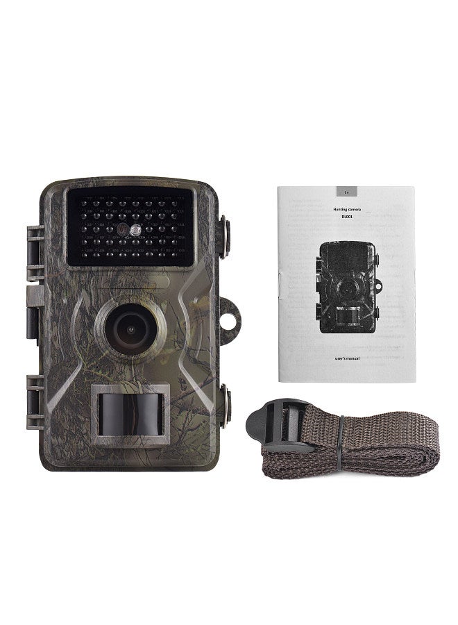 1080P Trail Camera 16MP Wildlife Scouting Camera Tracking Camera with 2.0 Inch TFT Color Screen 0.8s Trigger Time Supports Infrared Night Vision Motion Activated IP66 Waterproof
