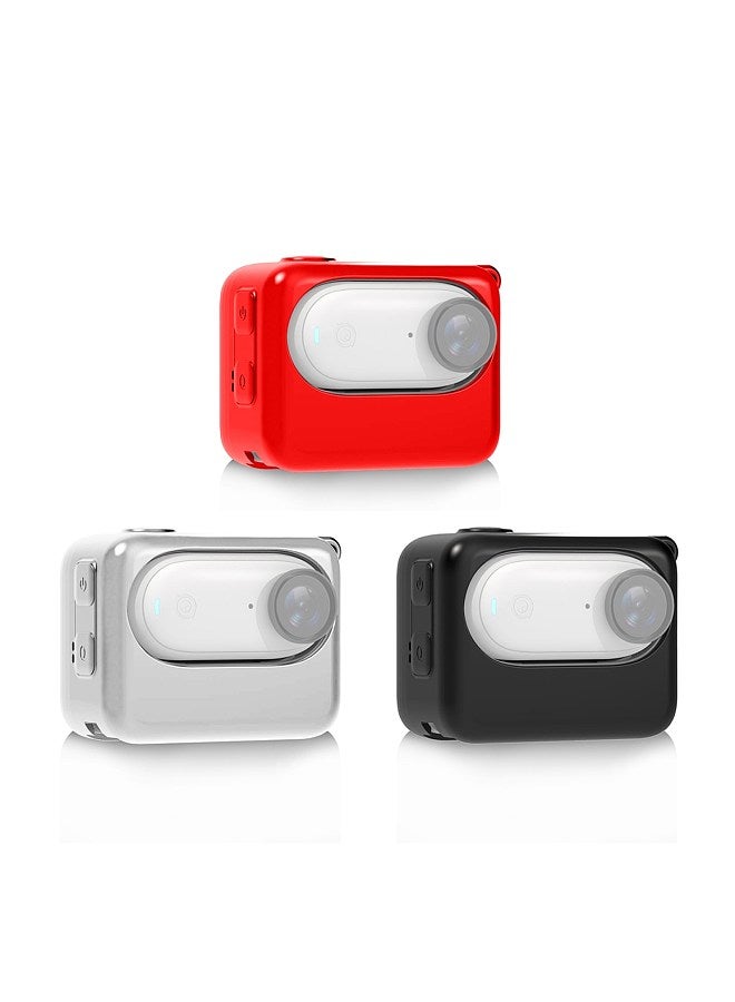 PU865 Camera Protector Case Silicone Cover Camera Case Anti-Scratch Compatible with Insta360 GO 3