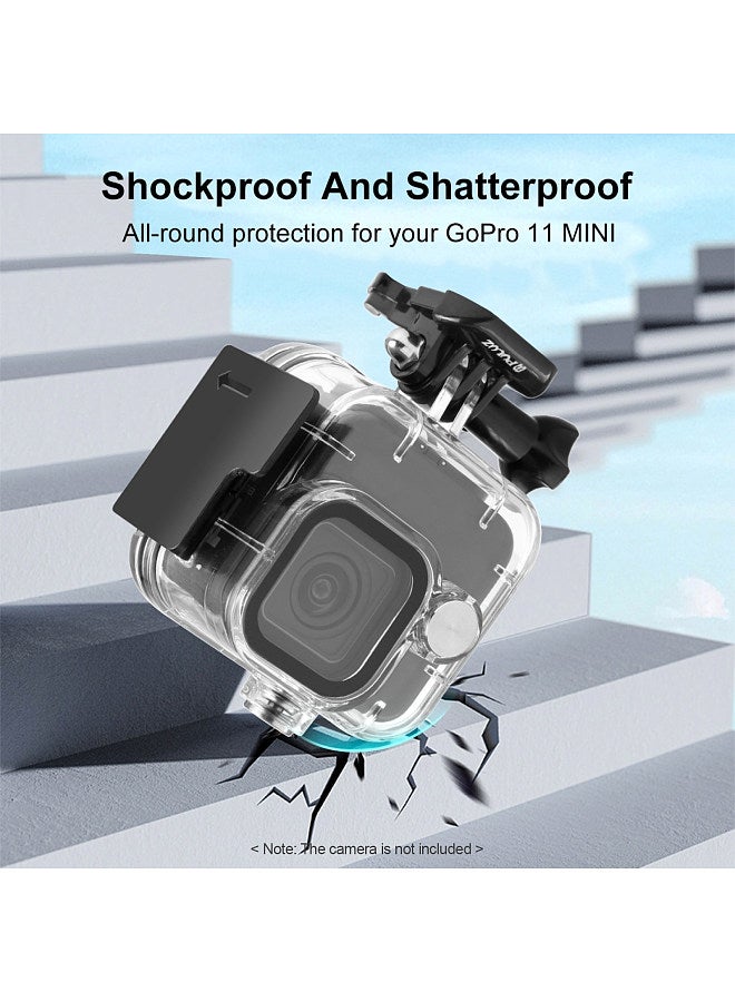 PU925T Waterproof Case Housing Case Diving Protective Case for Action Camera Underwater 40m/131ft Compatible with GoPro Hero 11 Camera