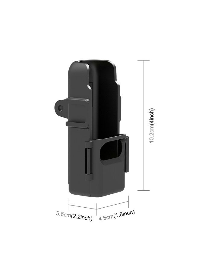 PU898B Expansion Adapter Camera Extenion Bracket Mount with Cold Shoe Mount Action Cam Mount & 1/4in Screw Hole Compatible with DJI Osmo Pocket 3