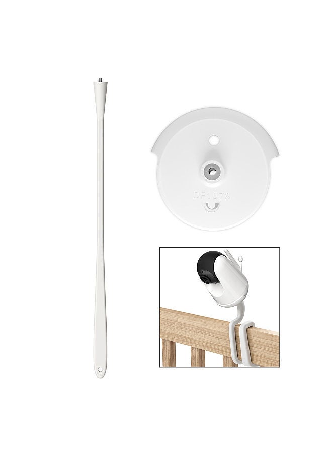 DF-1078+DF-3033 Baby Monitor Mount Bracket for VAVA Baby Monitor 720P Baby Monitor Baby Cradle Mount Holder Without Tools or Wall Damage