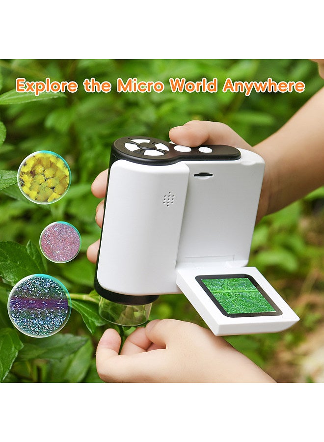 Pocket Microscope for Kids Portable Single Lens Microscope 2.0