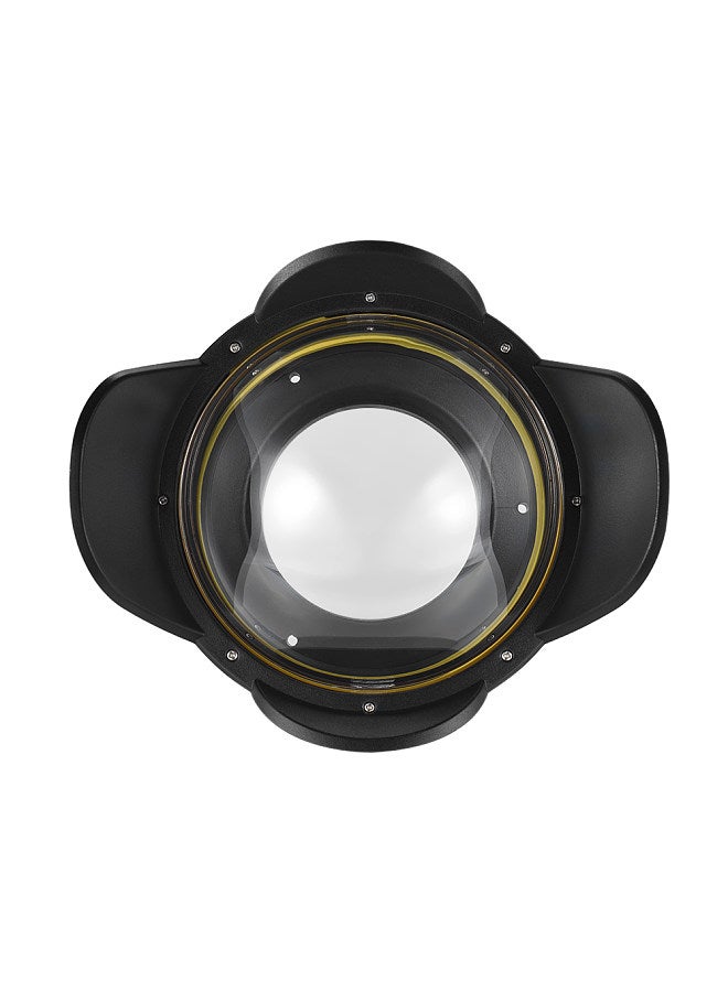 MEIKON Underwater Camera 200mm Fisheye Wide Angle Lens Dome Port Case Shade Cover 60m/ 197ft Waterproof 67mm Round Adapter for Camera Diving Housing