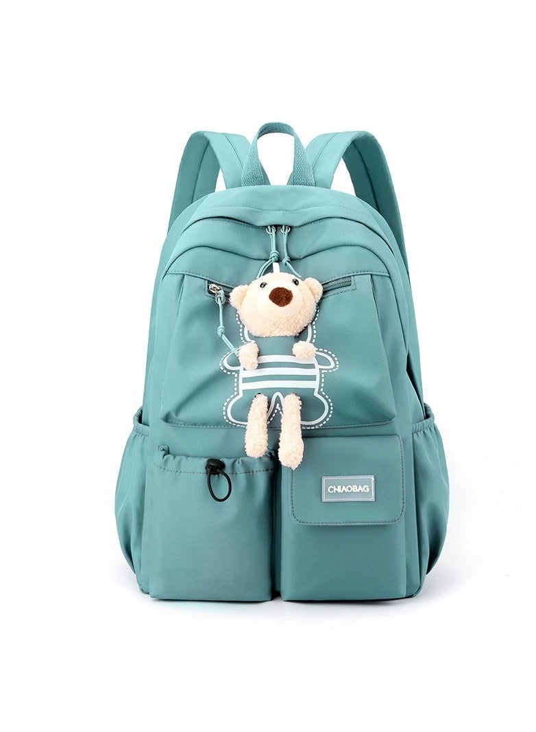 Kawaii Boys and Girls Backpack with Cute Plush Pendant Kawaii Kids School Backpack Cute Aesthetic Backpack