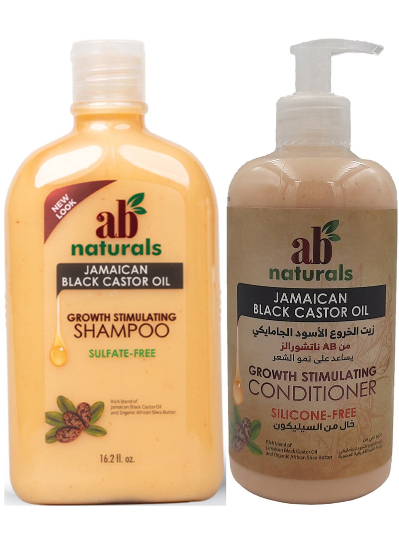Jamaican Black Castor Oil Growth Stimulating Shampoo And Conditioner Set