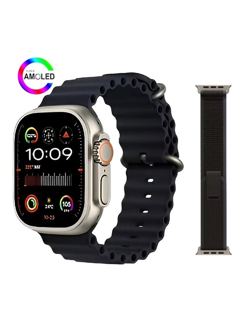 2024 HK9 Ultra 2 MAX AMOLED  Smart Watch OpenAl's New ChatGPT Wearfit GPT 2.0 Application Market Live Photo Preview TWS Wireless Headphones Local Album Wrist Ebook 3D Visual Action With Extra Strap