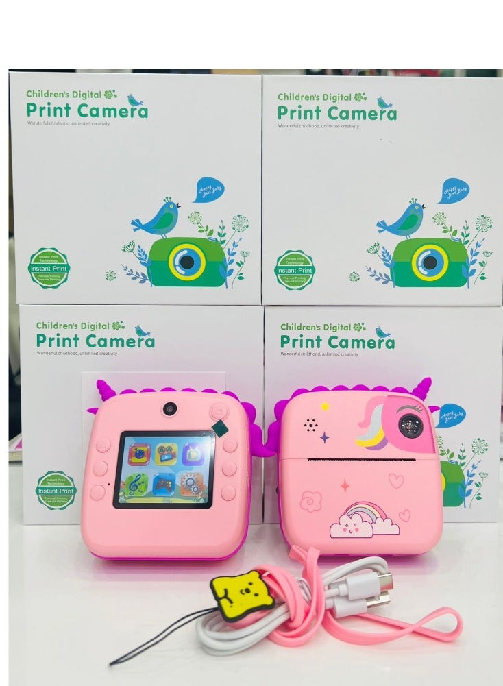 Instant Print Digital Kids Camera Gifts For  Boys And Girls Children Paper Shoot Photo Video Cameras Toy Outdoor