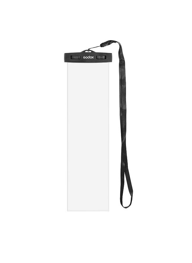 TL-W30 LED Tube Light Waterproof Bag Transparent Protective Bag with Lanyard for TL30 RGB Tube Lights