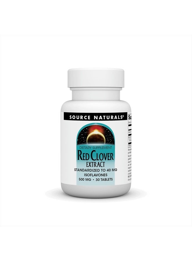 Red Clover Extract, 500 Mg Tablet, 30 Count