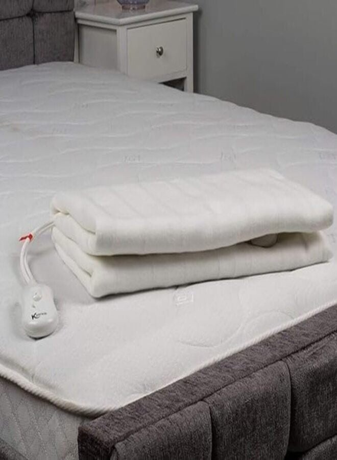 Electric Heated Under Blanket with Three Heat Settings and Easy-To-Use Machine Washable, Polyester.