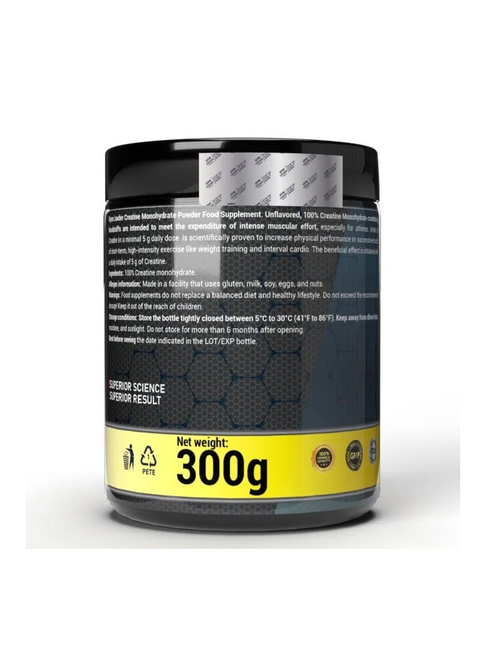 Gym Leader Nutrition Creatine Monohydrate Unflavored 300g 60 Serving
