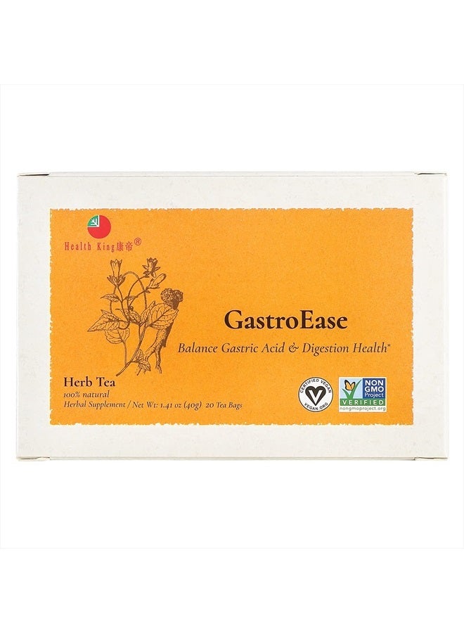 GastroEase Herb Tea, Teabags, 20 Count Box