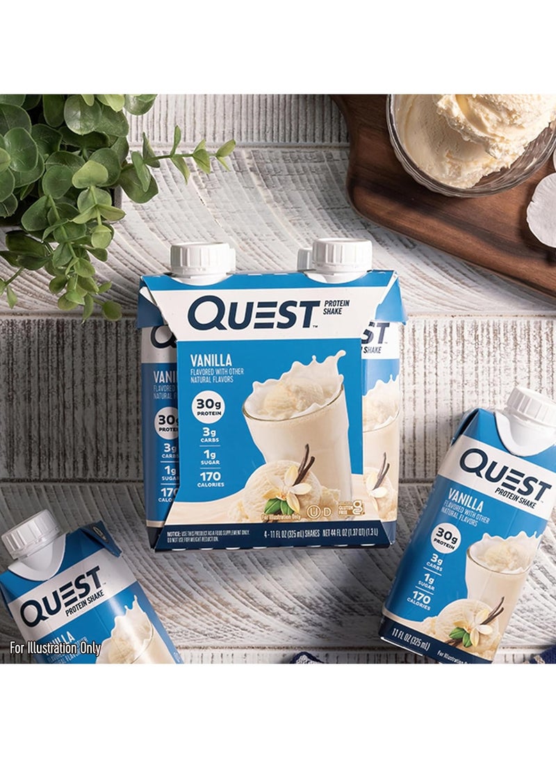 Quest Protein Shake Vanilla Flavor 325ml Pack of 12