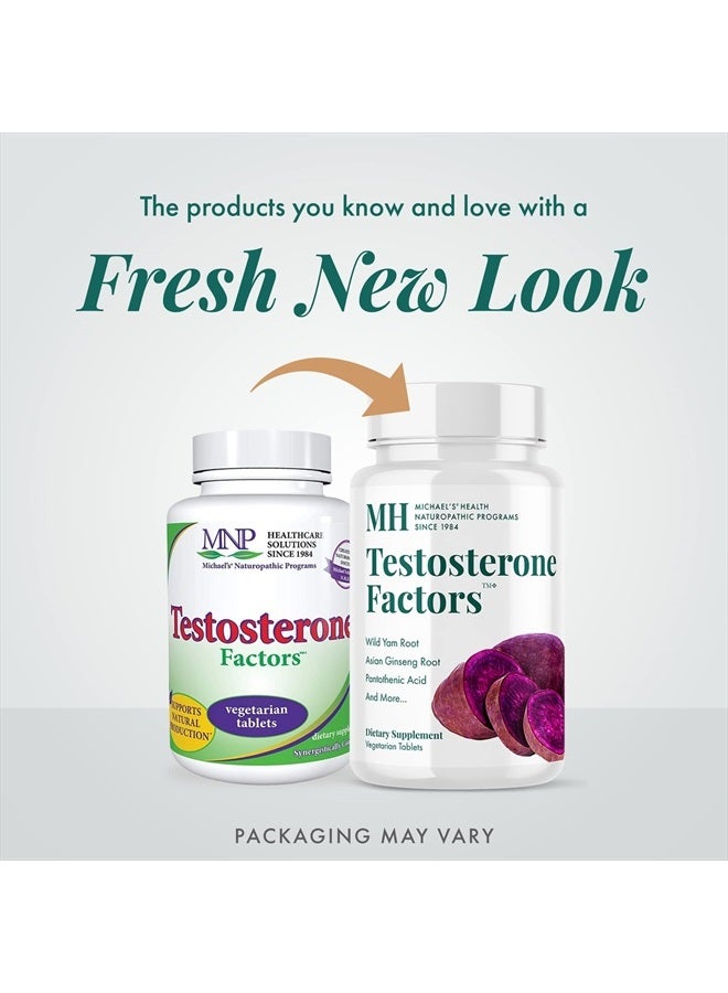 Michael's Health Naturopathic Programs Testosterone Factors - 60 Vegetarian Tablets - Nutrients to Support Testosterone Production - Kosher - 60 Servings