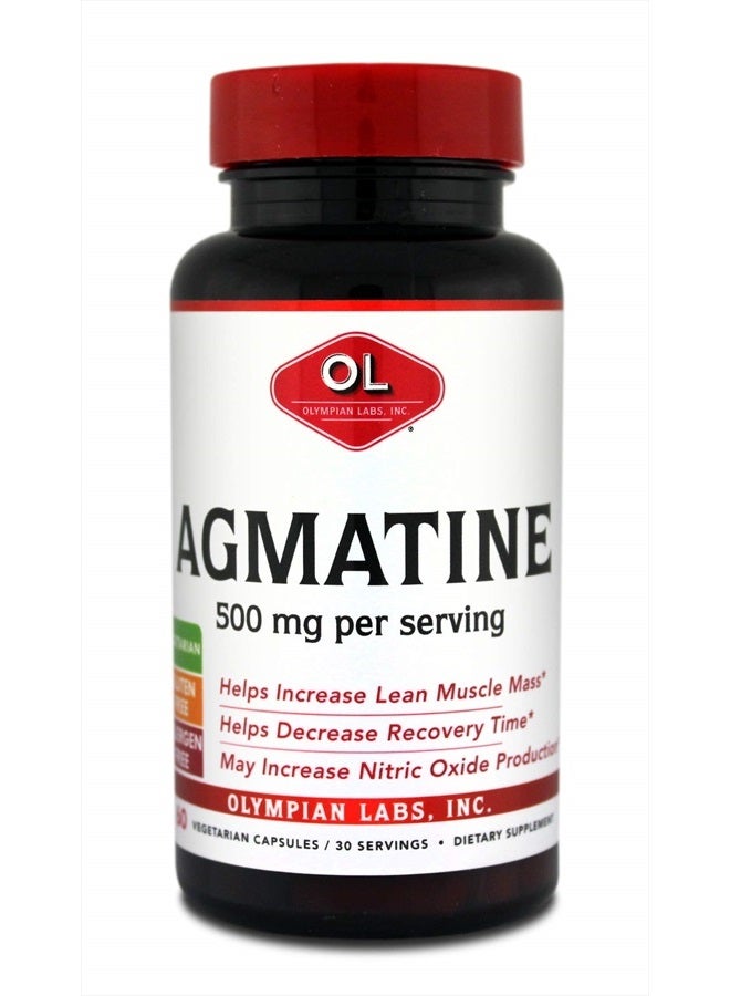 Agmatine 500 mg per Serving, 60 Vegetarian Capsules