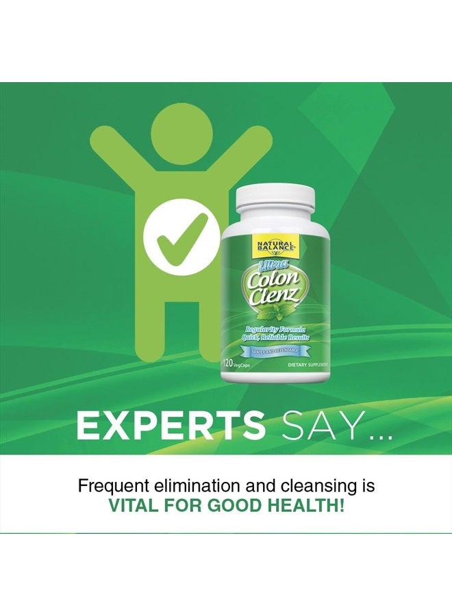 Ultra Colon Clenz | Herbal Cleansing & Regularity Formula for Overnight Support (120 CT)