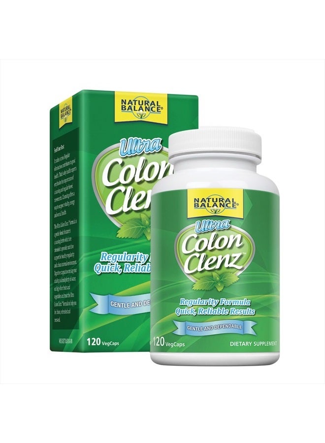 Ultra Colon Clenz | Herbal Cleansing & Regularity Formula for Overnight Support (120 CT)