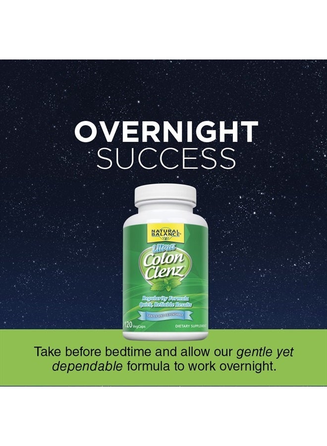 Ultra Colon Clenz | Herbal Cleansing & Regularity Formula for Overnight Support (120 CT)