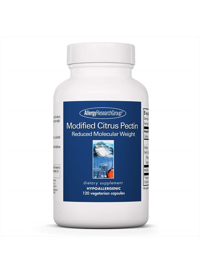 Modified Citrus Pectis Dietary Supplement - Cleansing, Low Molecular Weight, Hypoallergenic, Vegetarian Capsules, Gluten Free - 120 Count