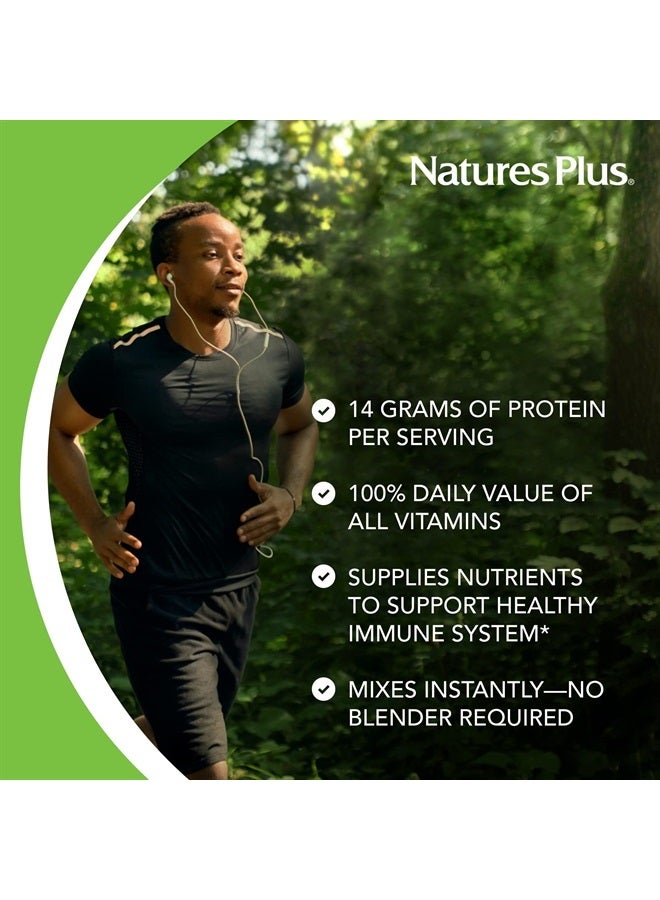 SPIRU-TEIN Simply Natural, Original Vanilla - 0.81 lb - Unsweetened Plant-Based Protein Shake - Non-GMO, Vegetarian, Gluten Free - 16 Total Servings