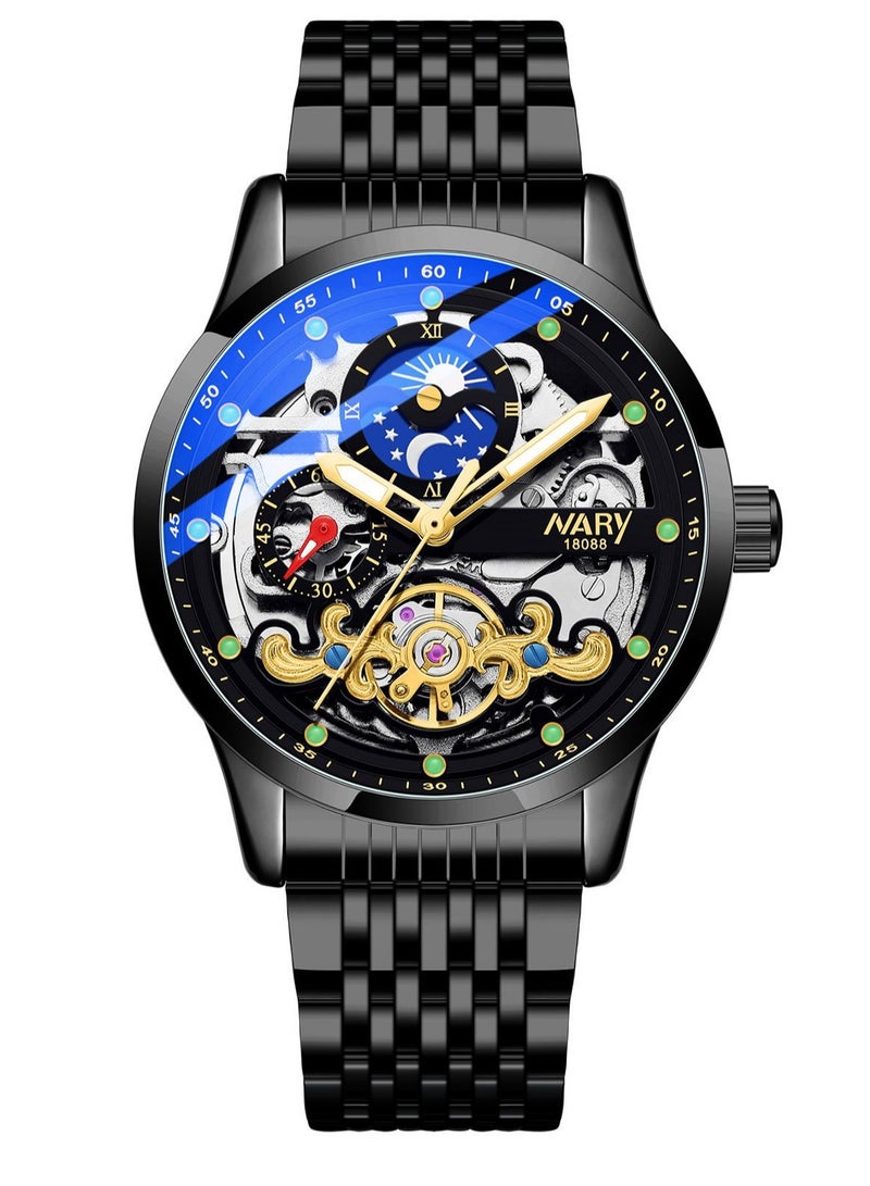 Men's Hollow Three-Dimensional Waterproof Fully Automatic Mechanical Watch