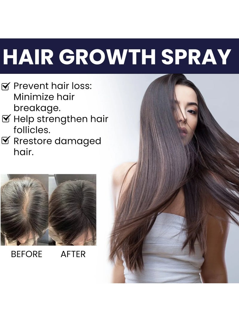 Hair Growth Spray, Hairgrowth Formula Serum Spray, Nourishing Moisturizing Scalp Treatment Anti Hair Loss Oil, Hair Growth Essence For Thicker Longer Hair